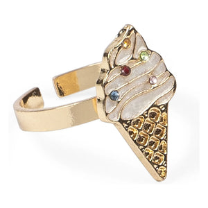 Konges Sløjd - Set de Collar, Pulsera y Anillo Glaces | Dorado