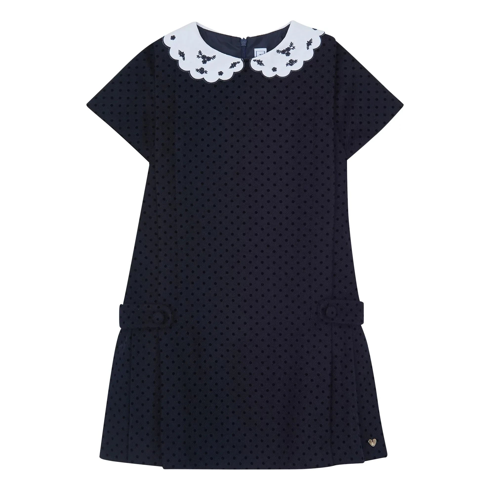 Tartine et Chocolat - Vestido con cuello Claudine | Azul marino