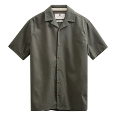 Anerkjendt - Camisa de lino Akleo | Verde oscuro