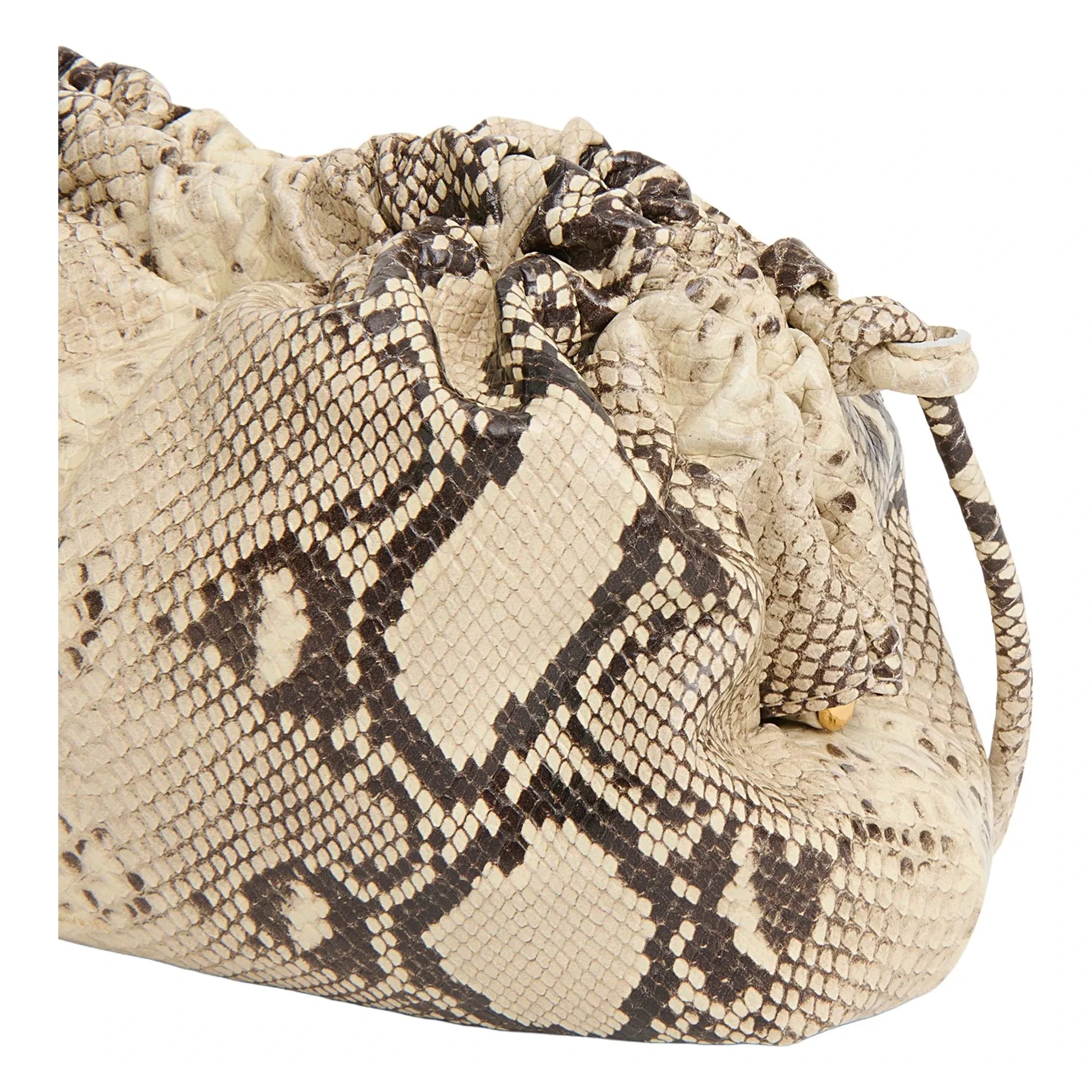 Mansur Gavriel - Bolso Mini Cloud Clutch Piel Grabada Serpiente | Beige