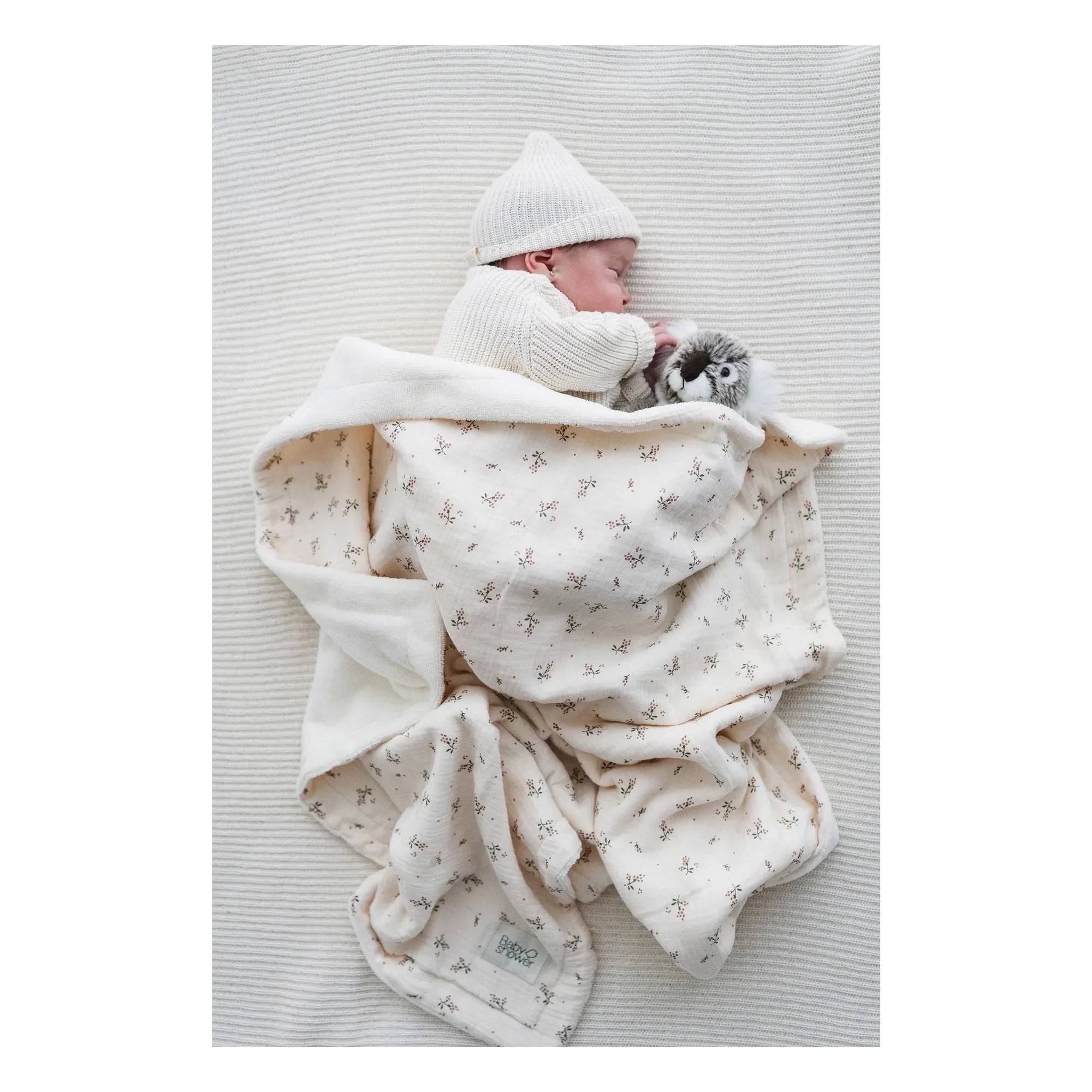 Babyshower - Manta de temporada Roseberry | Crudo