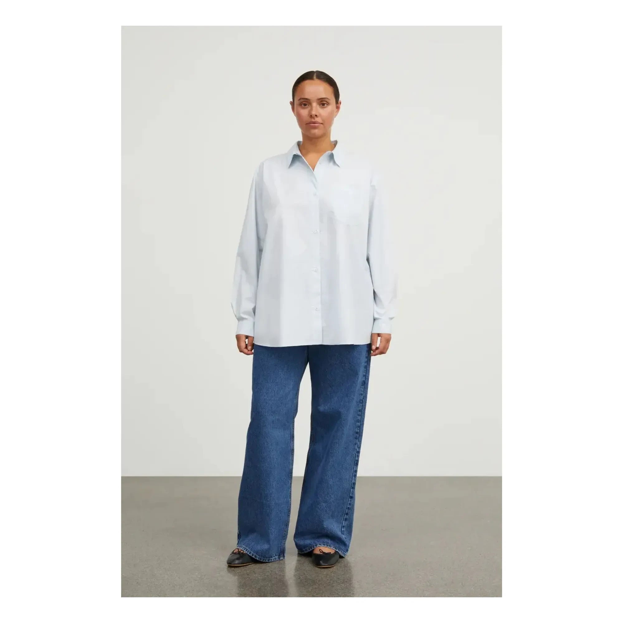 Skall Studio - Camisa de algodón orgánico Edgar | Azul claro