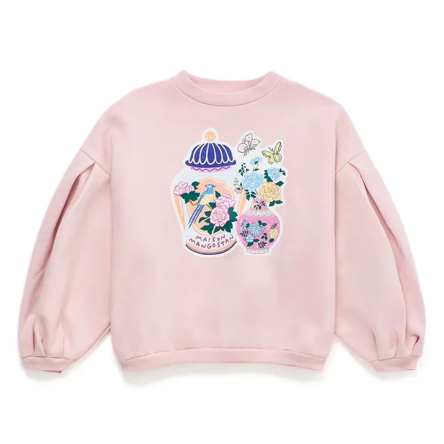 Maison Mangostan - Sudadera de Porcelana | Rosa Pálido