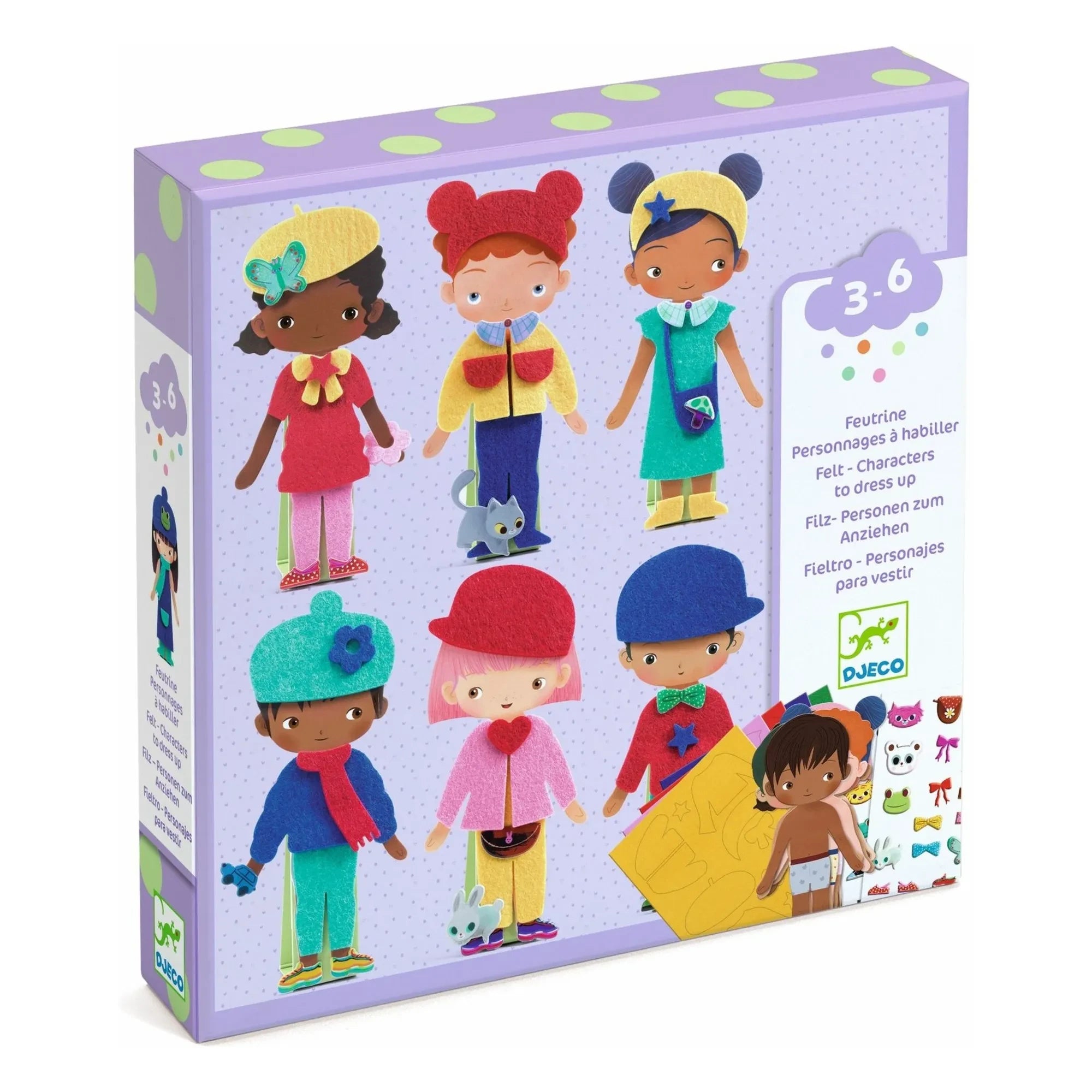 Djeco - Figuras de fieltro para vestir