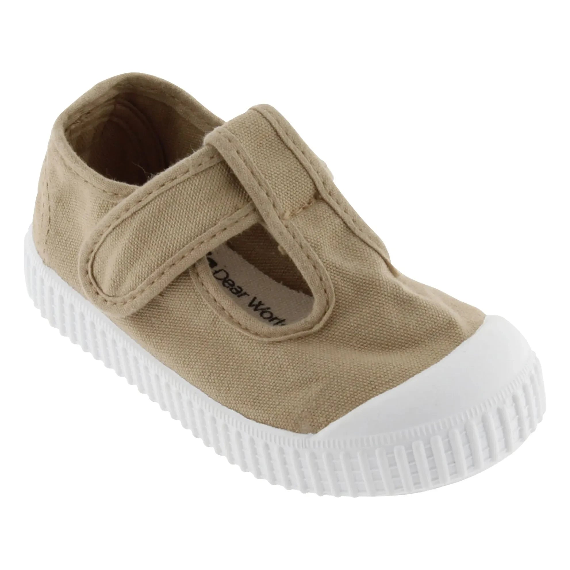 Victoria - Zapatillas Sandalias con Tira de Lona Rayada | Camel