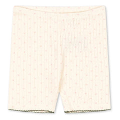 Konges Sløjd - Shorts de ciclista de algodón orgánico Minnie Hearts | Crudo