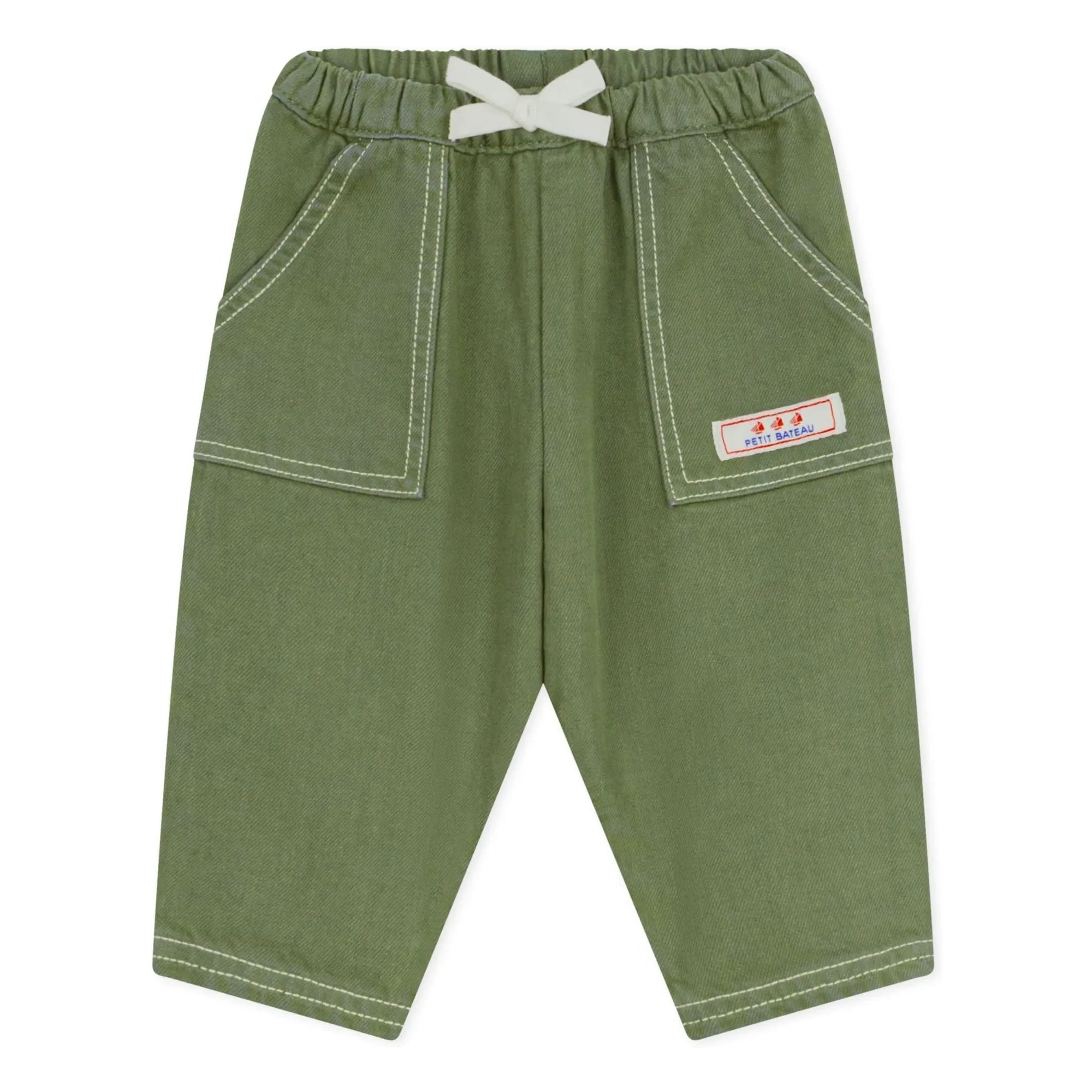 Petit Bateau - Pantalones vaqueros con bolsillos | Caqui