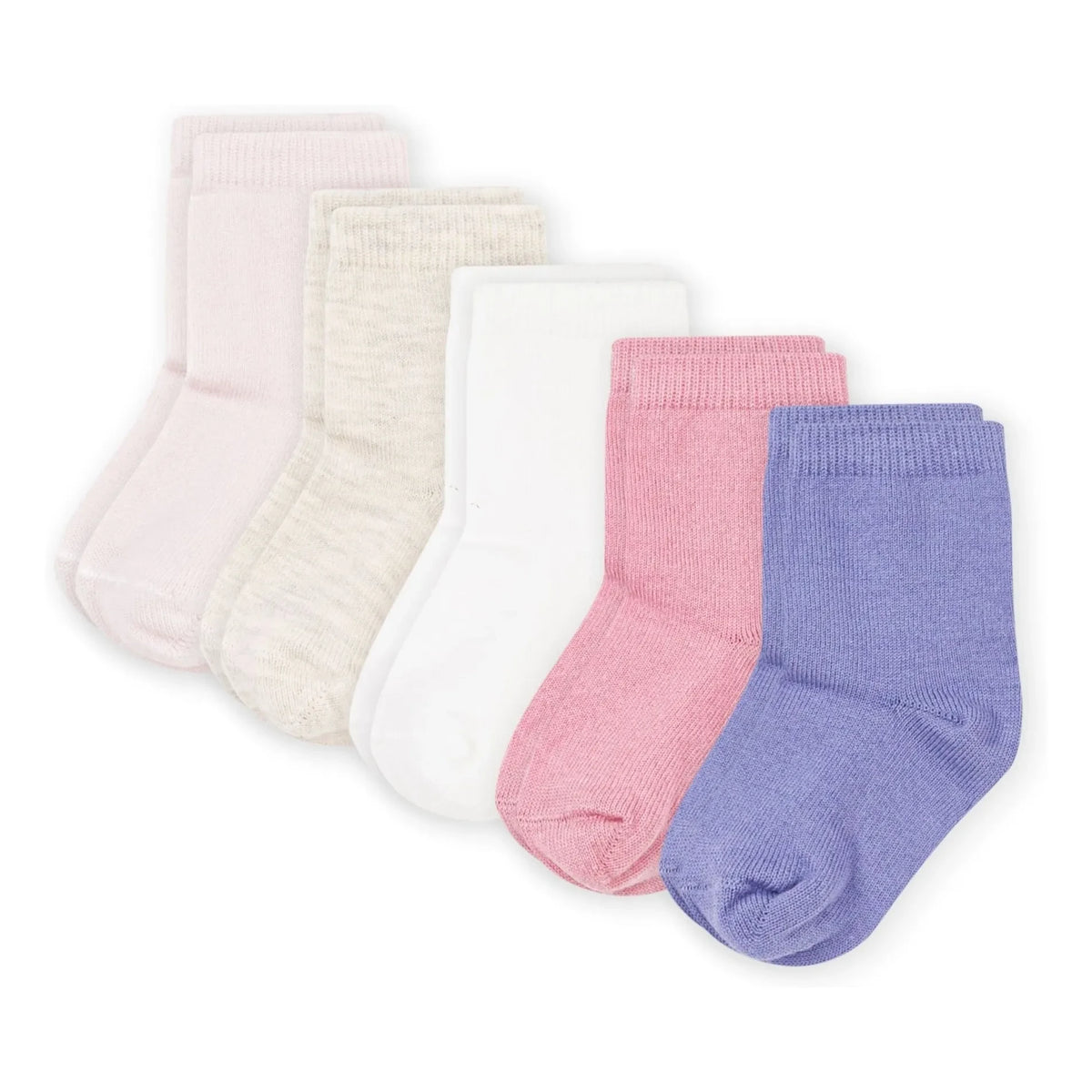 Petit Bateau - Pack de 5 pares de calcetines lisos | Rosa