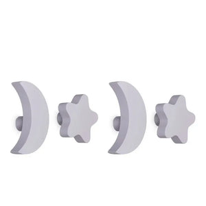Nofred - Ganchos Estrella y Luna - Set de 4 | Lila