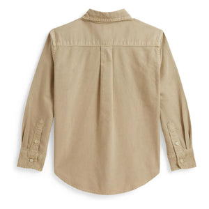 Ralph Lauren - Oxford Logo Gömlek | Krem