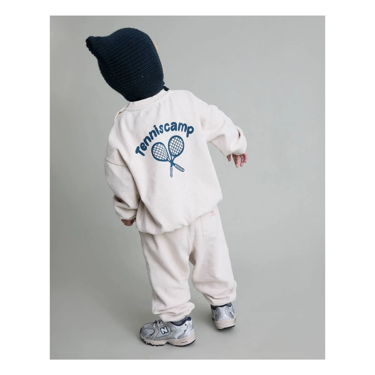 Búho - Conjunto deportivo para bebé de sudadera y pantalón de tenis | Crudo