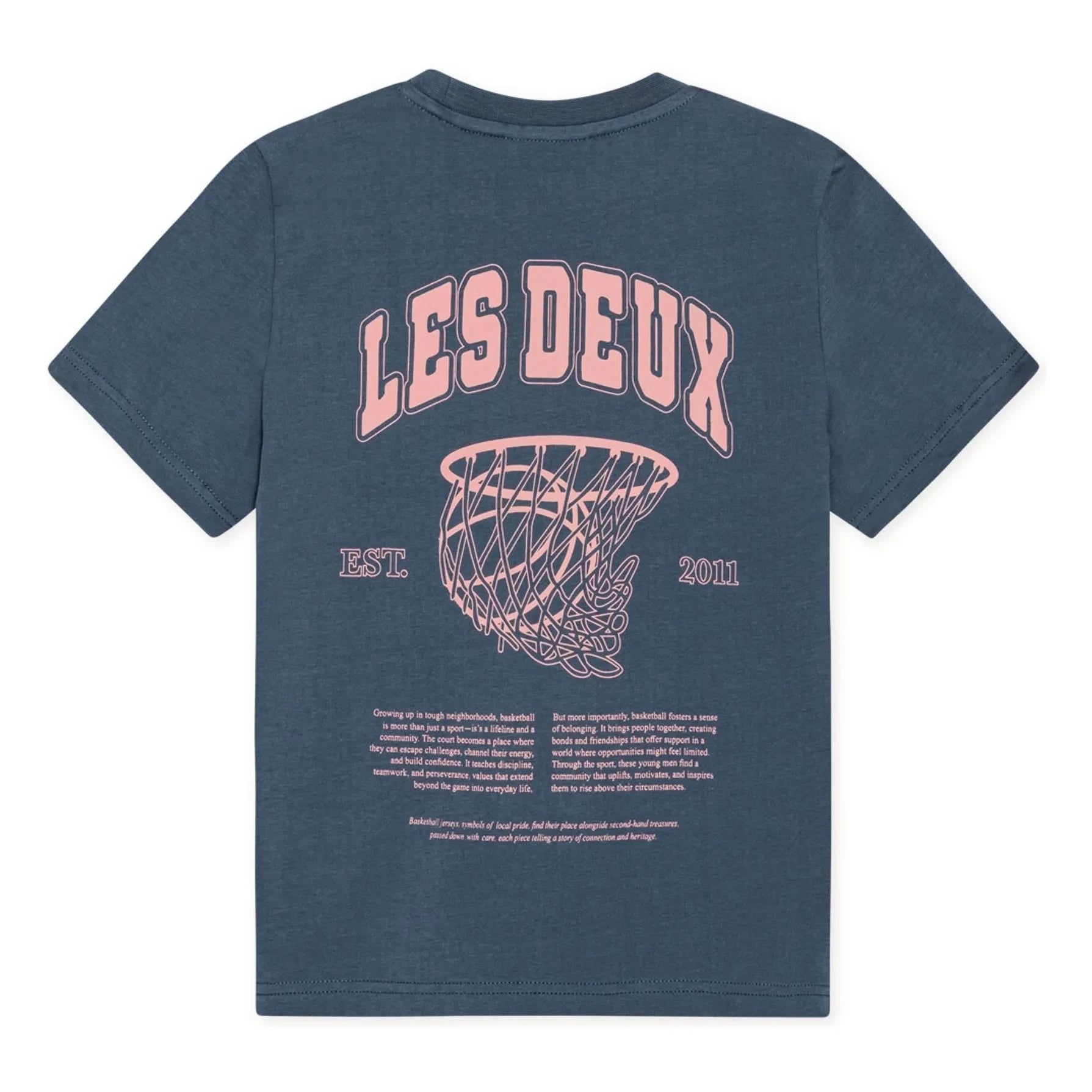 Les Deux - Camiseta de algodón orgánico Hoop | Azul
