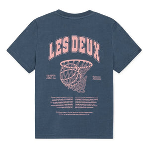 Les Deux - Camiseta de algodón orgánico Hoop | Azul