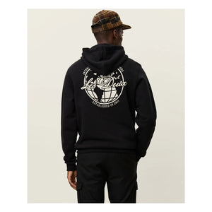 Les Deux - Ben Globe Sudadera con Capucha de Algodón Orgánico | Negro Oscuro