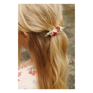 Konges Sløjd - Pinza de pelo floral | Agua verde