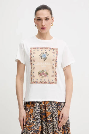 Camiseta de algodón Weekend Max Mara PANTERA