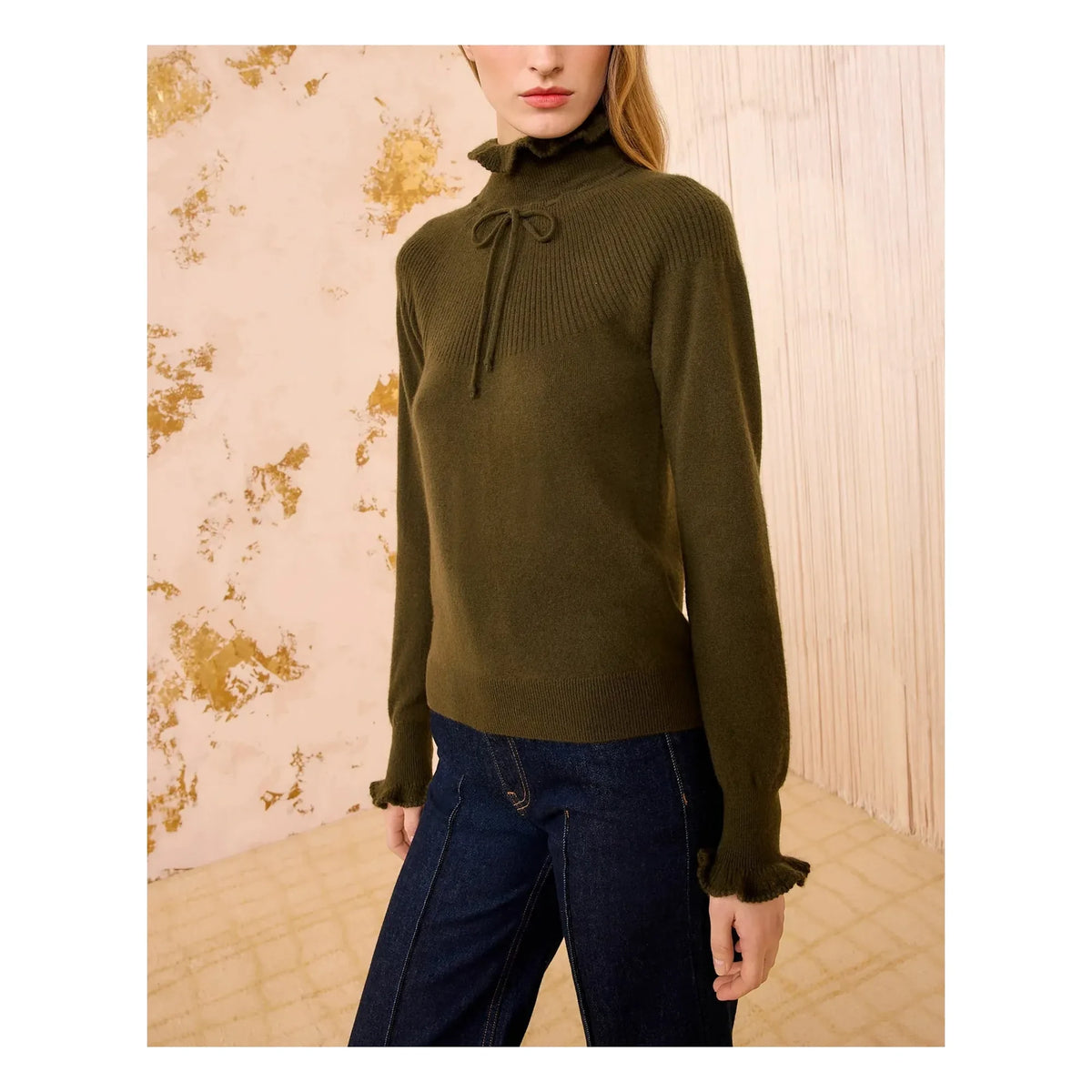 Ulla Johnson - Suéter de cachemira Maisie | Verde oscuro