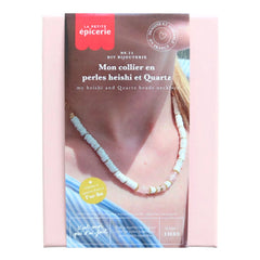 La Petite Épicerie - Kit de bricolaje - Mi collar de cuentas heishi y de cuarzo