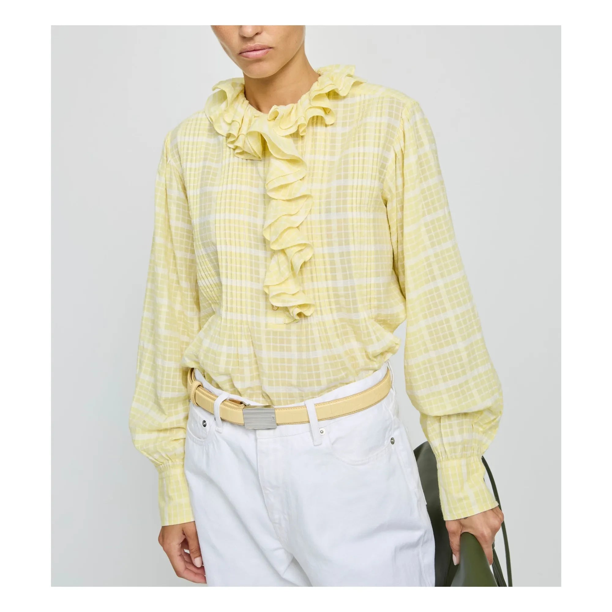 Laurence Bras - Blusa de algodón Phibi | Amarillo