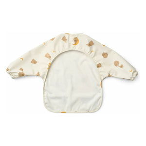 Liewood - Babero con mangas Merle | Elephant/Creme de la creme