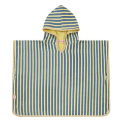 Jera Mini - Poncho de toalla a rayas | Amarillo claro