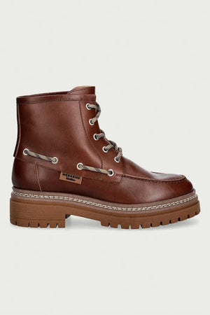 Botín de cuero Weekend Max Mara para mujer