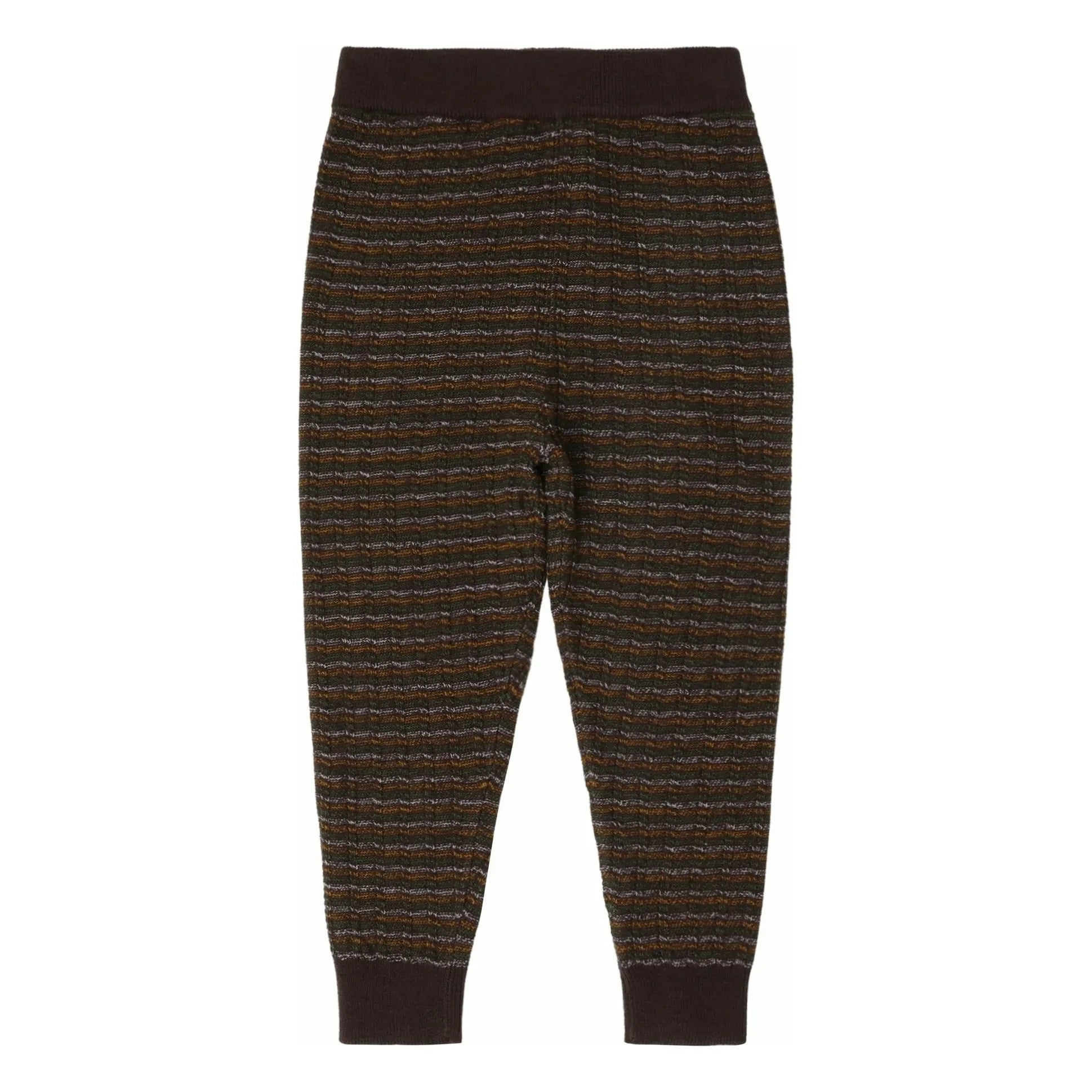 FUB - Pantalón de lana merino a rayas | Marrón