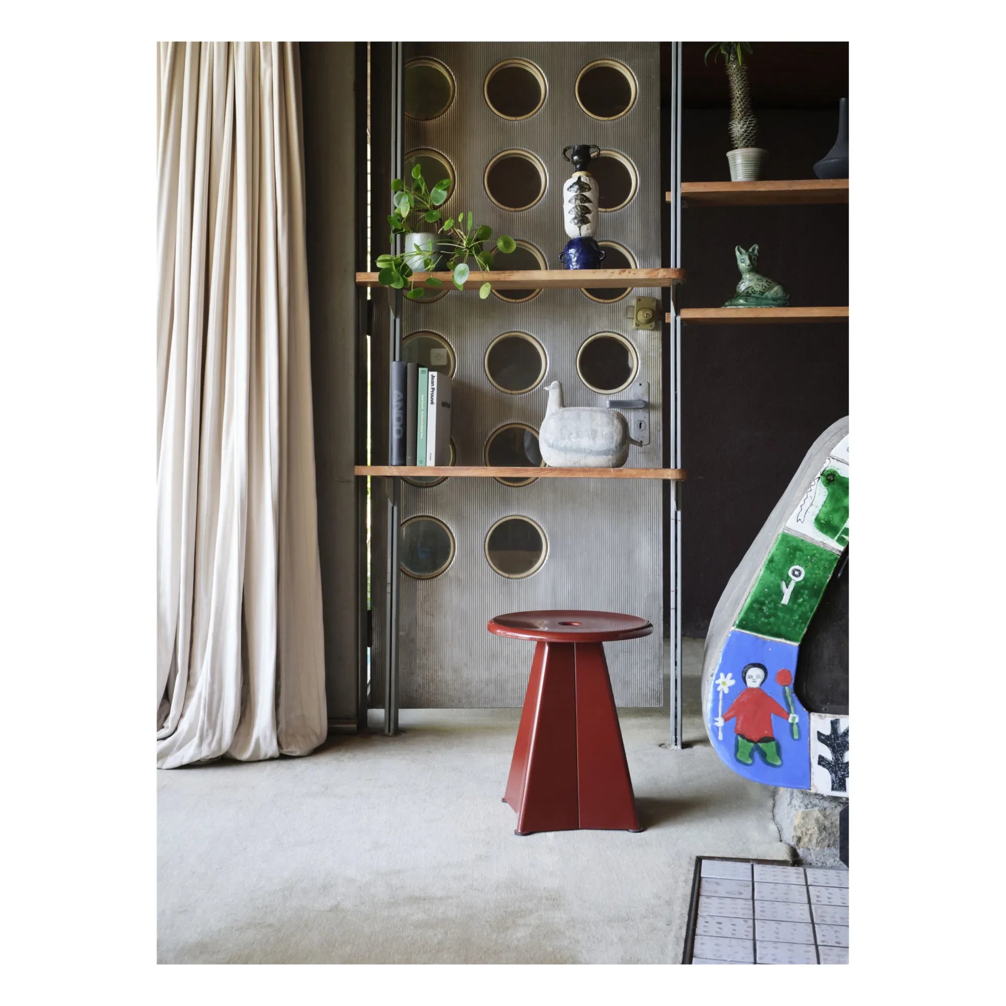 Vitra - Taburete metálico Jean Prouvé | Burdeos