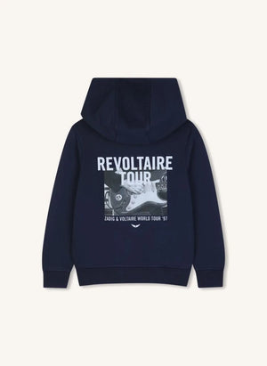 Zadig & Voltaire - Revoltaire Tour Sudadera con capucha de algodón orgánico | Mavi