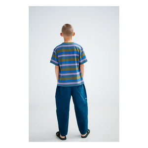 Repose AMS - Pantalón Ancho Ajustable de Algodón Orgánico | Azul