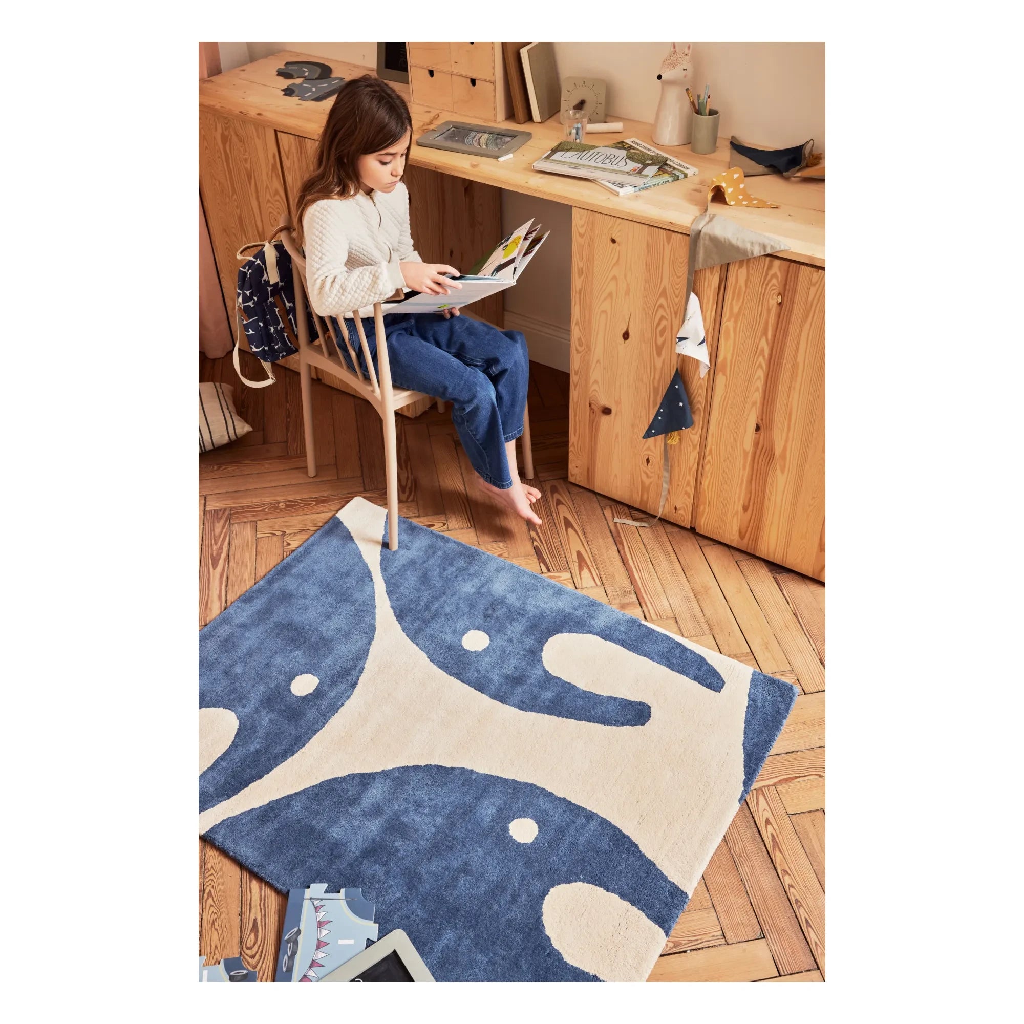 Bleuu-studio - Alfombras de hilo | Azul marino
