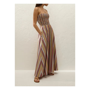 Faithfull the Brand - Vestido de rayas Anniken | Ladrillo
