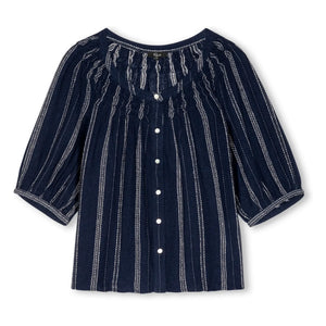 Rails - Blusa de rayas Rix | Azul marino