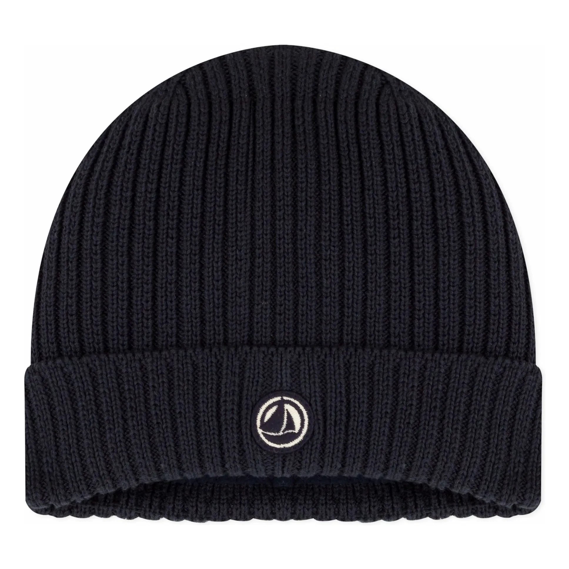 Petit Bateau - Gorro de punto con logo | Azul marino