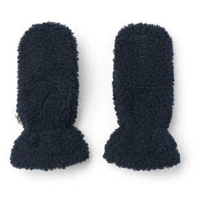 Liewood - Guantes Grethe de efecto piel, material reciclado | Azul marino