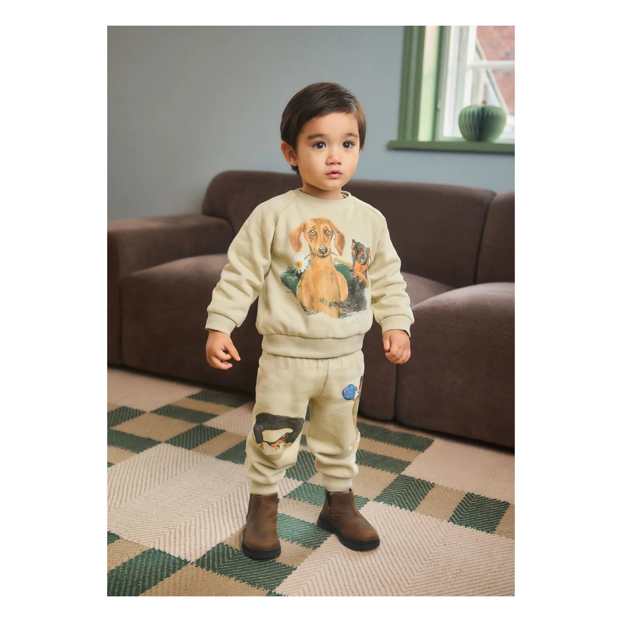 Molo - Jogger Simeon Dog Play algodón orgánico | Crudo
