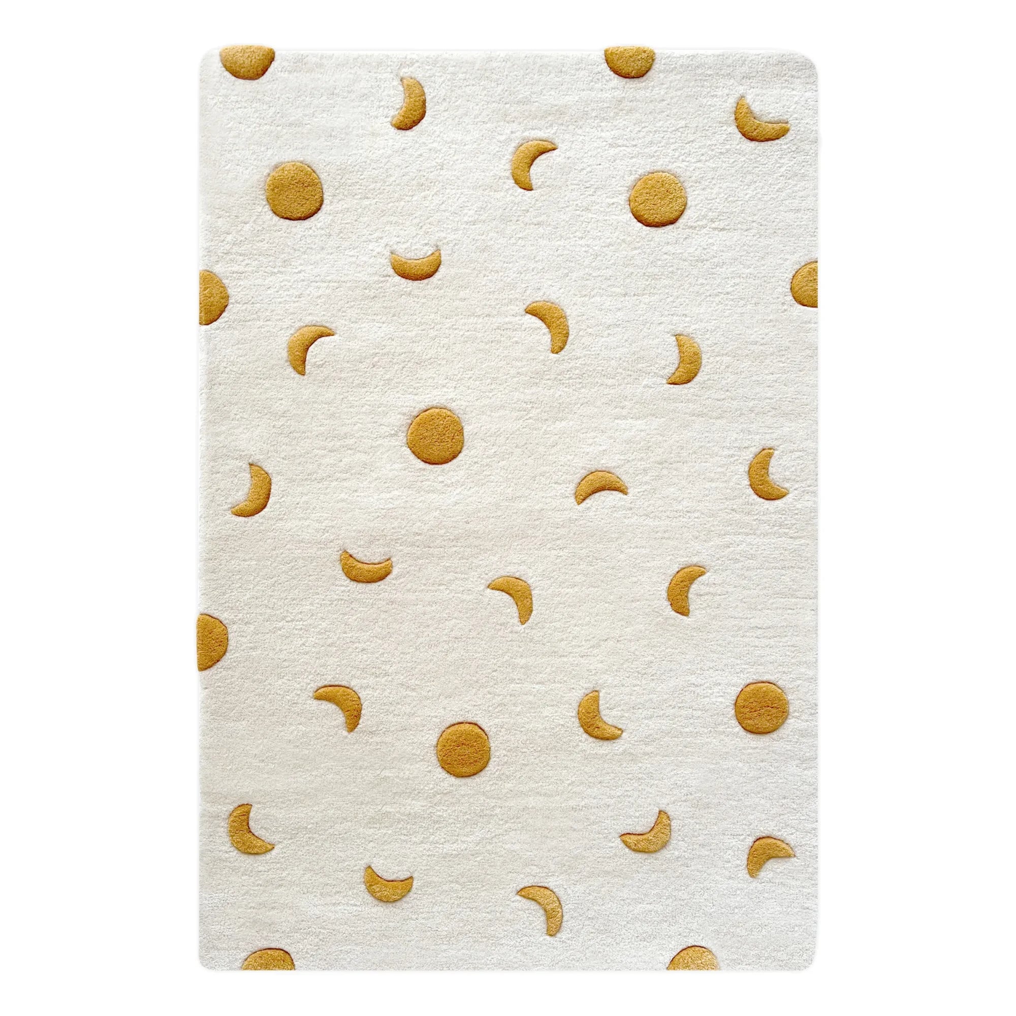 Maison Deux - Alfombra de lana Moon | Dorado