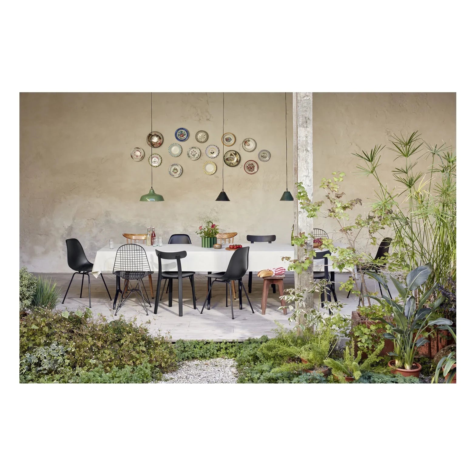 Vitra - Silla de Alambre DKR de Charles & Ray Eames | Basic Dark