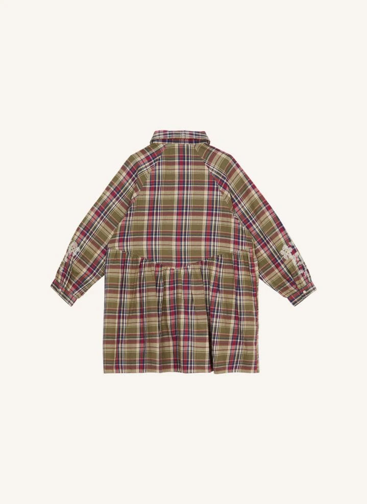 Hundred Pieces - Vestido Cuadrado Shirley | Verde Selva