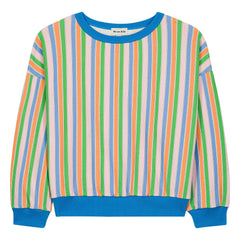 We Are Kids - Sudadera de algodón orgánico a rayas Tony | Azul