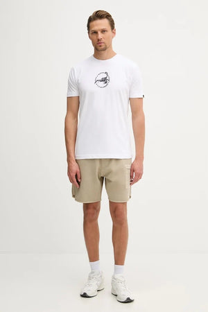 Camiseta Alpha Industries de algodón para hombre con estampado de escorpión en la espalda