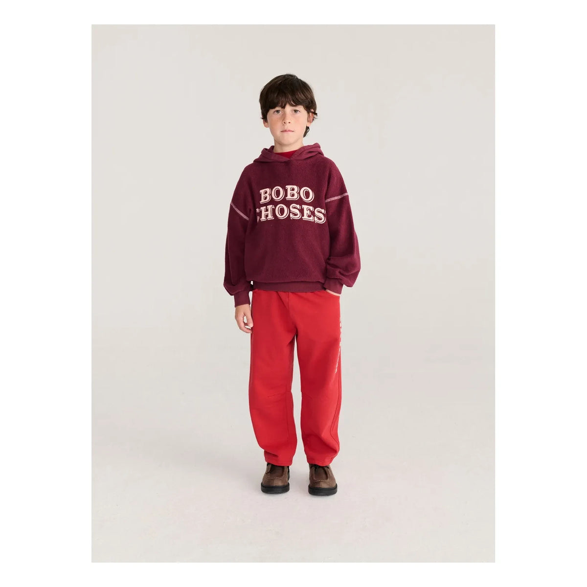 Bobo Choses - Sudadera con capucha de algodón orgánico Bobo | Burdeos