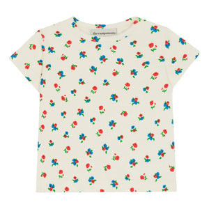 The Campamento - Camiseta Acanalada Estampado Floral | Crudo