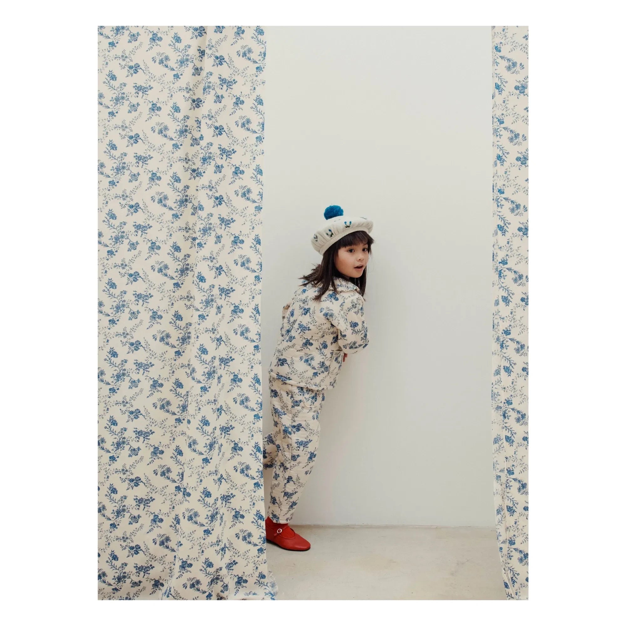 Emile et Ida - Pantalón acolchado con estampado floral | Crudo