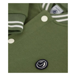 Petit Bateau - Chaqueta ancha de felpa | Verde oliva