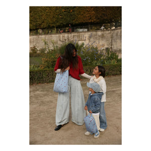 Studio Noos - Bolso de mamá Puffy Hearts | Azul claro