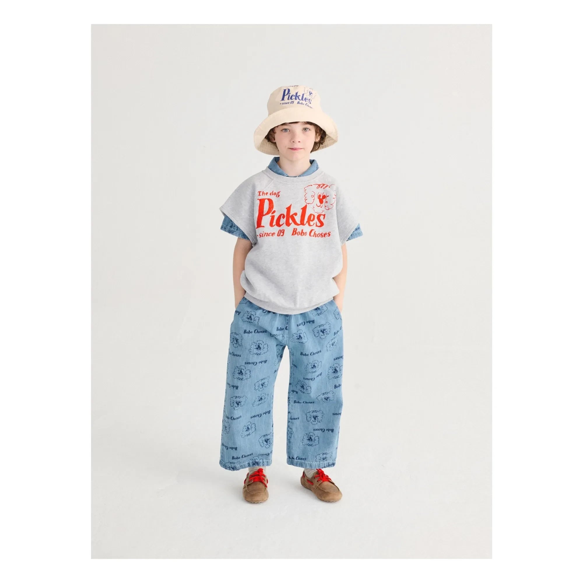 Bobo Choses - Vaqueros de algodón orgánico con perro | Azul