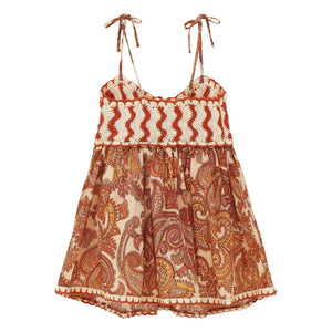 Zimmermann - Vestido Patience Paisley | Marrón