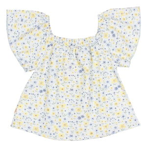 Búho - Blusa de chintz floreada | Azul claro