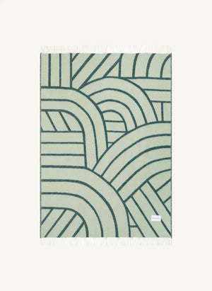 Maison Deux - Manta de lana Lines | Salvia